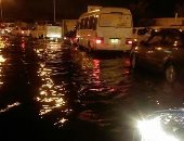 ارتفاع منسوب المياه بالاسكندرية بسبب الأمطار 