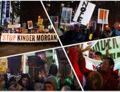 مظاهرات فى كندا ضد تمديد خط أنابيب "ترانس مونتان"