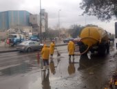 محافظ بورسعيد: الانتهاء من شفط معظم كميات مياه الامطار من الشوارع