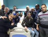أبو ريدة ومجلس الإسماعيلى والدهشورى فى زيارة أحمد مرتضى بالمستشفى