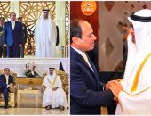 بالصور.. السيسى يبدأ زيارته لـ"أبو ظبى" بمباحثات ثنائية مع ولى العهد..الرئيس يشيد بتقدم الإمارات..ويؤكد: المرحلة الراهنة تتطلب تكثيف التنسيق لمواجهة التحديات.. و"بن زايد": موقفنا ثابت من مساندة مصر