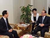 مسئول صينى للسيسى: مهتمون بتنمية التعاون التجارى والاقتصادى مع مصر