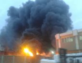 الحماية المدنية تسيطر  على حريق مصنع أقطان القليوبية