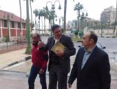 محافظ الاسكندرية يتفقد أعمال تطوير الاستاد الرياضى الدولى