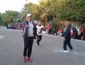 جامعة أسوان تنظم يوما رياضيا فى مدينة صحارى للطالبات