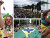 متظاهرون ينظمون مسيرات فى البرازيل لدعم الحملة على الفساد