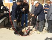 بالصور.. روبوت متحرك للكشف عن أعطال الصرف الصحى بالإسكندرية