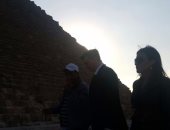 وزيرة التعاون الدولى تصطحب رئيس سلوفينيا لزيارة الأهرامات ومقابر اللاتين