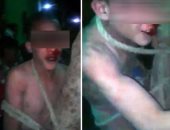 بالفيديو.. تجريد شاب من ملابسه والتحرش به وضربه بسبب علاقته بفتاة بأسيوط