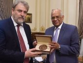 بالصور.. على عبد العال يستقبل وفد البرلمان الأوروبى بمقر مجلس النواب