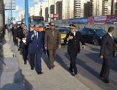 مساعد وزير الداخلية لمناطق الدلتا يتفقد سير العمل بكورنيش الإسكندرية