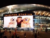 جماهير أرسنال تحاول احتواء سانشيز بصور وبنرات لكلبيه "أتوم وهامبر"