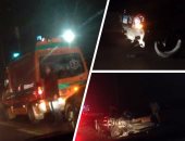 إصابة 3 أشخاص فى حادث تصادم بكفر الشيخ