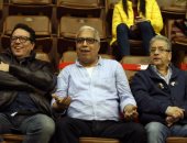 بالصور..جمال العدل فى مباراة سلة الأهلى والأفريقى التونسى