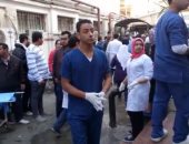 بالفيديو.. حالة طوارئ بمستشفى الدمرداش لإنقاذ مصابى انفجار الكنيسة البطرسية