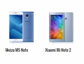 بالمواصفات.. أبرز الفروق بين هاتفى Meizu M5 Note و Xiaomi Mi Note 2