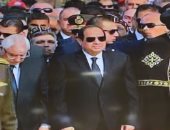 عدلى منصور ورئيس الوزراء ووزير الدفاع يشاركون بجنازة شهداء البطرسية