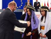 البرلمان الأوروبى يكرم الإيزيديتين نادية مراد ولمياء بشار