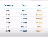 الدولار يرتفع لـ 18.99 جنيه للبيع بالبنك التجارى الدولى