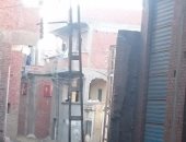 قارئ يرصد أحد أعمدة الكهرباء الآيلة للسقوط فى قرية سنهور بكفر الشيخ
