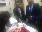 وفد من لجنة الصحة بالبرلمان يزور مصابى حادث الكنيسة البطرسية