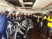 مجموعة مصر.. بالصور.. منتخب أوغندا يستعد لأمم أفريقيا بـ"الجيم"