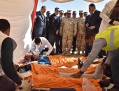 محافظ أسيوط يشهد تجربة مواجهة الطوارئ بالمطار الدولى