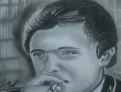 قارئ يشارك صحافة المواطن بلوحاته الفنية للمشاهير 