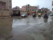 بالصور.. هطول أمطار غزيرة فى شمال كفر الشيخ