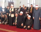 وزير الأوقاف ومفتى الجمهورية يصلان المسجد العباسى ببورسعيد