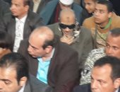 بالصور.. أشهر فدائى فى بورسعيد يحضر افتتاح المسجد العباسى بنظارة سوداء