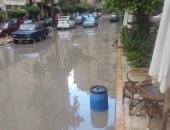 بالصور.. غرق منطقة سيدى بشر شرقى الإسكندرية بمياه الأمطار