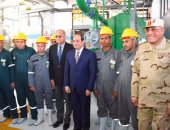 بالفيديو والصور.. ..بدء مراسم افتتاح توسعات شركة النصر للكيماويات بالقرآن الكريم بحضور السيسى