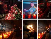 وقفة تضامنية بالشموع بمدينة سوتشي على ضحايا طائرة روسيا المنكوبة