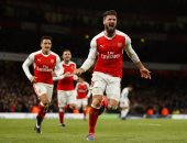 بالفيديو.. جيرو يخطف فوزا مثيرا لأرسنال أمام وست بروميتش فى غياب الننى