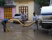 شفط مياه الأمطار من شوارع عزبة البرج وانتظام العمل ببوغاز الصيد 