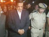  بالصور.. قيادات الداخلية ومدير أمن كفر الشيخ يصلون بلطيم بعد مقتل شاب وإصابة آخر