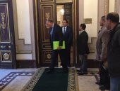 رئيس مجلس النواب يستقبل سامح شكرى بحضور "علاء عابد" 