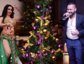 محمد الريفى يشعل الكريسماس بصحبة الراقصة الروسية "يانا" 