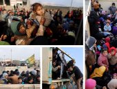 نزوح جماعى لعراقيين فروا من جحيم الحرب فى مدينة الموصل