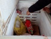 بالصور.. ضبط لحوم فاسدة داخل سوبر ماركت شهير فى النزهة