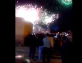 بالفيديو.. احفالات المصريين والسائحين بالعام الجديد فى سفح الهرم