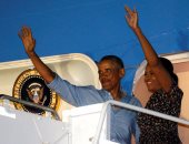 بالصو.. أوباما وزوجته يعودان إلى واشنطن بعد انتهاء عطلة عيد الميلاد
