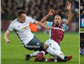 تعادل سلبى وأسرع طرد فى الشوط الأول بين وستهام ويونايتد 