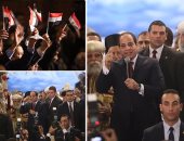 بالصور..السيسى من قداس عيد الميلاد: الكنائس المضارة تم ترميمها جيدا والانتهاء من كنيستى المنيا والعريش خلال 10 أيام..أى قبيح "ملوش مكان بيننا".. وإنشاء أكبر كنيسة ومسجد بالعاصمة الإدارية الجديدة العام المقبل