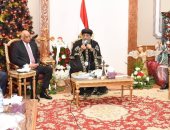 بالصور.. رئيس البرلمان من الكاتدرائية: نسعى لإنجاز مسار العائلة المقدسة السياحى