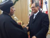 بالصور.. مدير أمن الوادى الجديد يهنئ أقباط المحافظة بعيد الميلاد المجيد