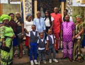 شاهد صورة عائلة ستانلى مهاجم الزمالك فى نيجيريا