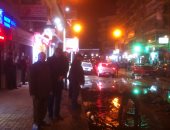 كسر بماسورة مياه رئيسية بميدان سموحة 