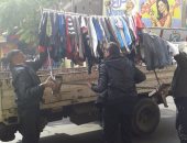 رفع إشغالات ممشى الكورنيش وإزالة العبارات المسيئة بكوبرى 15 مايو